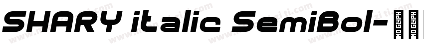 SHARY italic SemiBol字体转换
